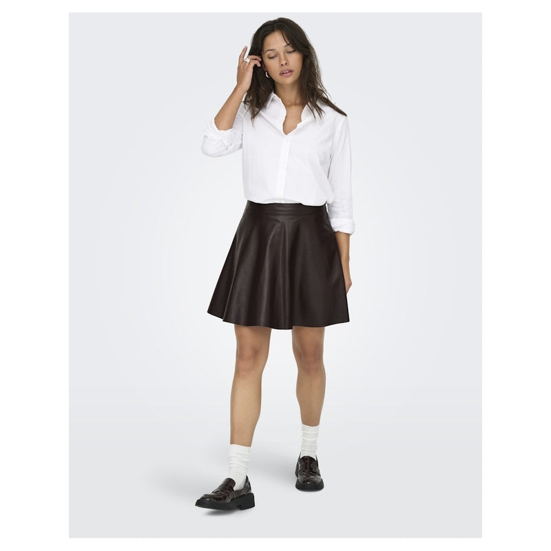ONLY Only damkjol ONLLUNA Skirt Black Coffee