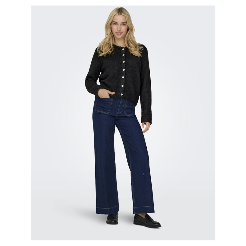 ONLY Only damstickad kofta ONLMAGGIE Knit Black