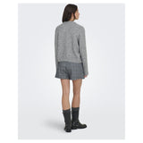 ONLY Only damstickad kofta ONLMAGGIE Knit Light Grey Melange