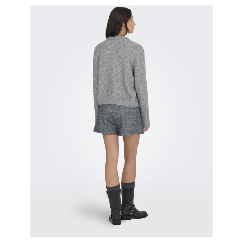 ONLY Only damstickad kofta ONLMAGGIE Knit Light Grey Melange