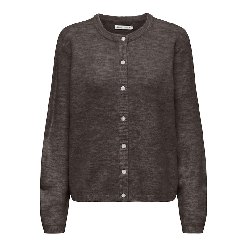 ONLY Only damstickad kofta ONLSIMONI Knit Coffee Bean