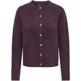 ONLY Only damstickad kofta ONLSIMONI Knit Mauve Wine MELANGE