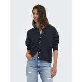 ONLY Only damstickad kofta ONLSIMONI Knit Night Sky