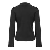 ONLY Only damstickad polotröja kofta ONLANDREA Knit Black