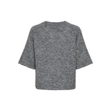 ONLY Only damstickad tröja ONLAZU Knit Dark grey melange