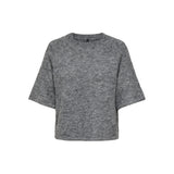ONLY Only damstickad tröja ONLAZU Knit Dark grey melange