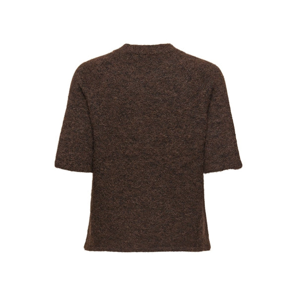 ONLY Only damstickad tröja ONLAZU Knit Seal Brown