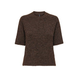 ONLY Only damstickad tröja ONLAZU Knit Seal Brown