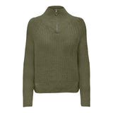 ONLY Only damstickad tröja ONLLEISE Knit WINTER MOSS