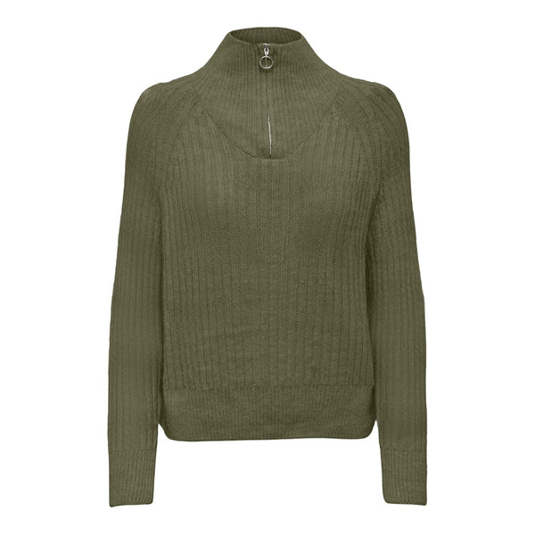 ONLY Only damstickad tröja ONLLEISE Knit WINTER MOSS