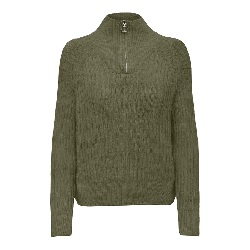 ONLY Only damstickad tröja ONLLEISE Knit WINTER MOSS