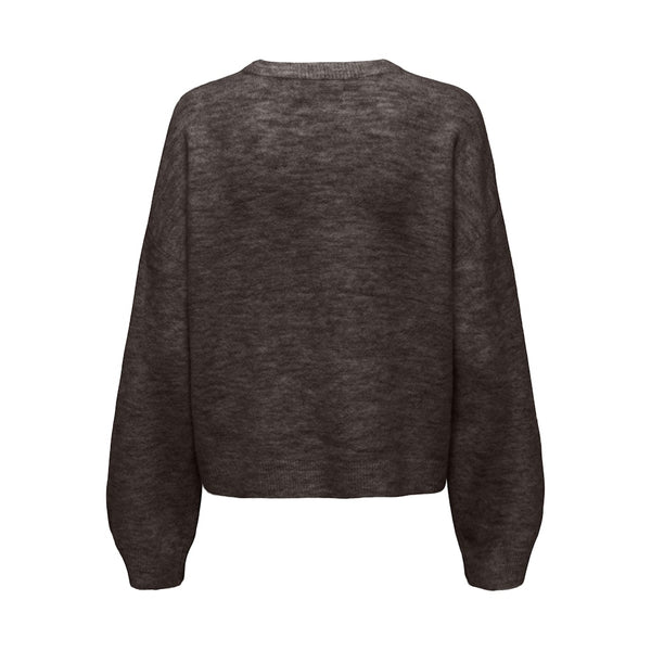 ONLY Only damstickad tröja ONLSIMONI Knit Coffee Bean