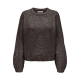 ONLY Only damstickad tröja ONLSIMONI Knit Coffee Bean