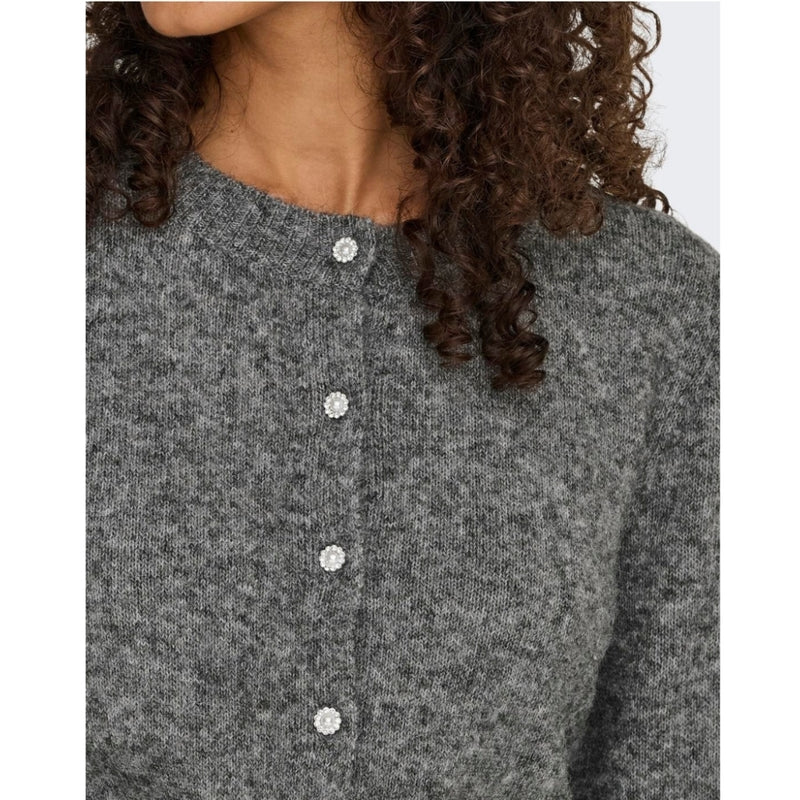 ONLY Only damstickning ONLHAVANNA Knit Medium grey melange
