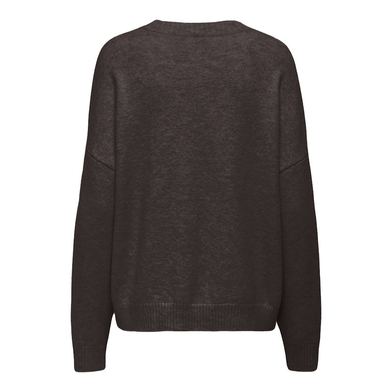 ONLY Only damstickning ONLRENE Knit Chocolate Torte Melange