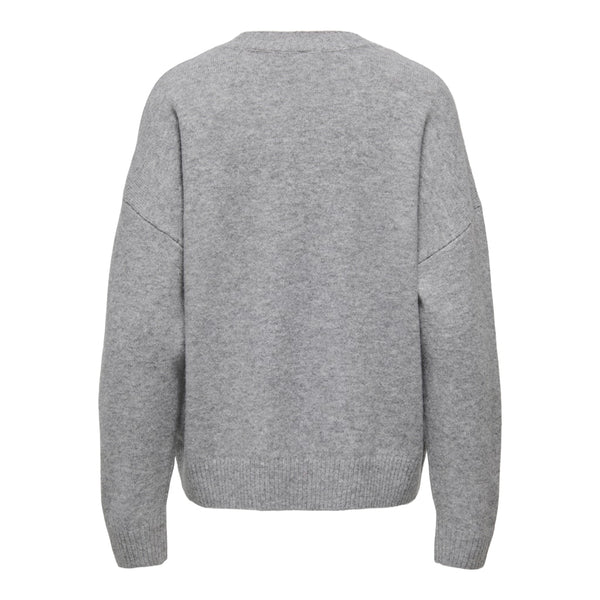 ONLY Only damstickning ONLRENE Knit Medium grey melange