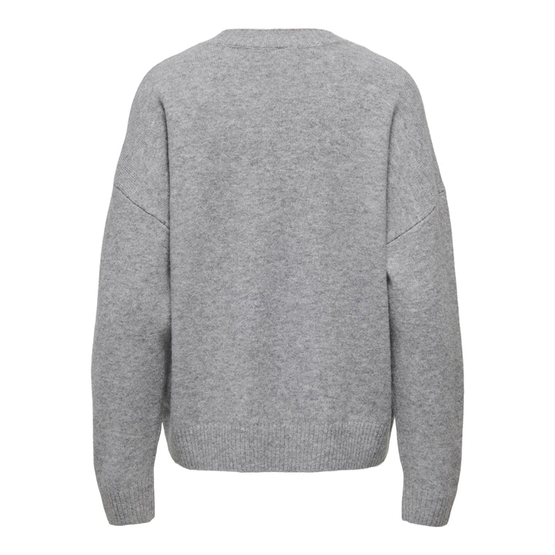 ONLY Only damstickning ONLRENE Knit Medium grey melange