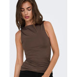 ONLY Only damtopp ONLLONE Top Seal Brown