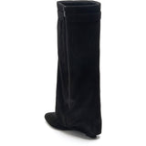 SHOES Ophelie dam folded boots 9623A-1 Restudsalg Black