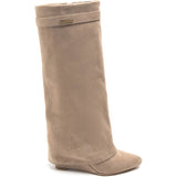 SHOES Ophelie dam folded boots 9623A-1 Restudsalg Kaki