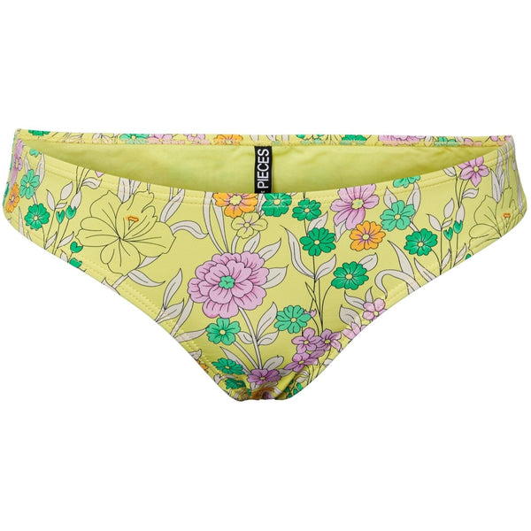 PIECES PCBAOMI BIKINI BRIEF SWW NOOS BC Swimwear Sunny Lime Flower