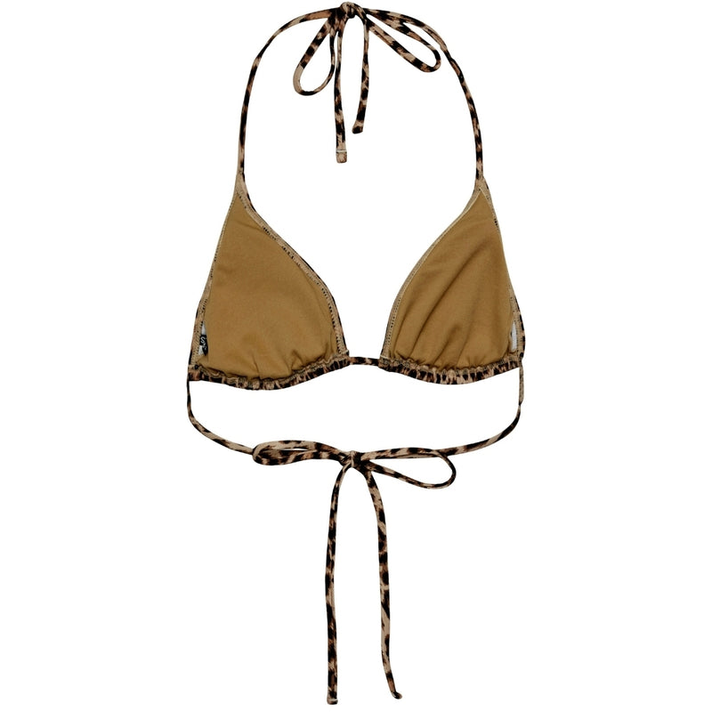 PIECES PCBAOMI BIKINI TRIANGLE BRA SWW NOOS BC Restudsalg Black Leo