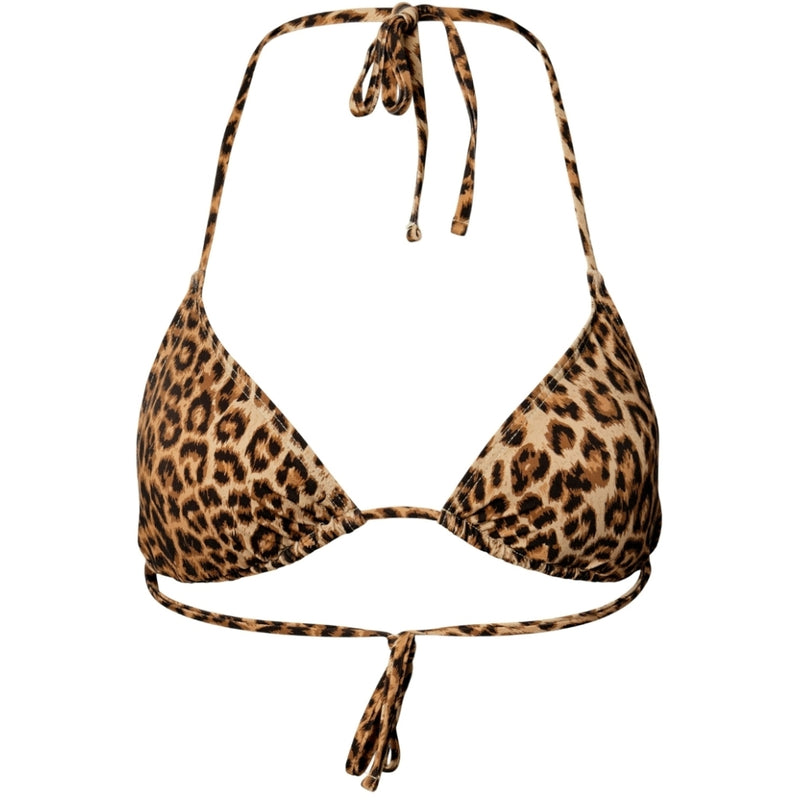 PIECES PCBAOMI BIKINI TRIANGLE BRA SWW NOOS BC Restudsalg Black Leo