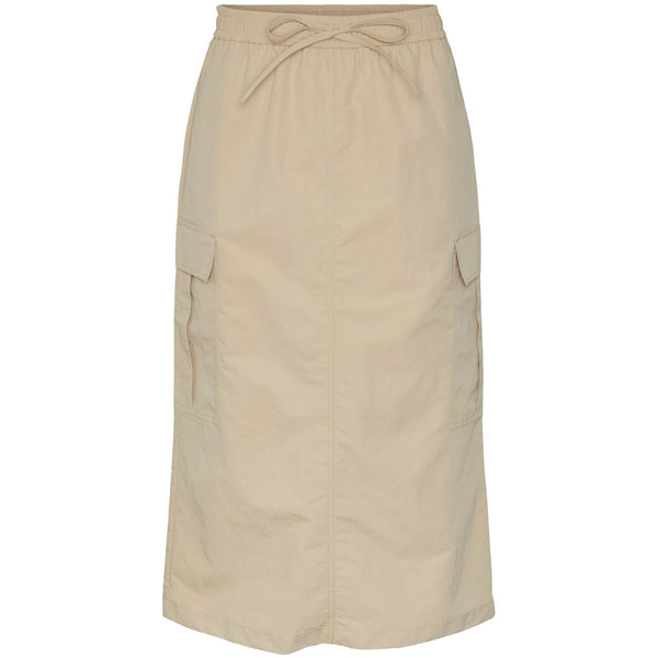 PIECES PCJILL CARGO HW MIDI SKIRT Skirt White Pepper