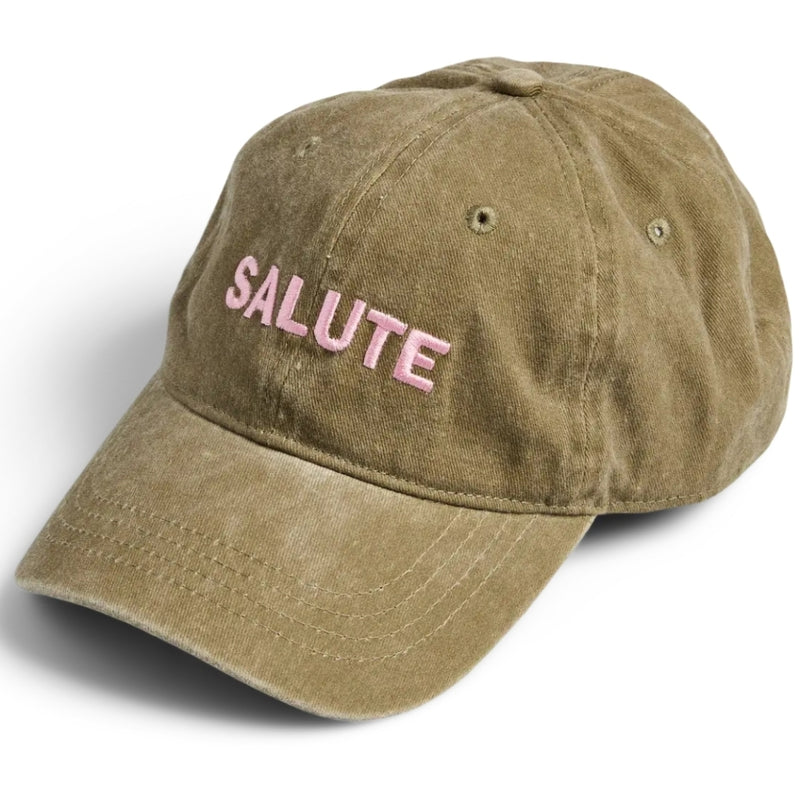 PIECES PIECES DAMMKEPS PCMIRANDA Hats Khaki Salute