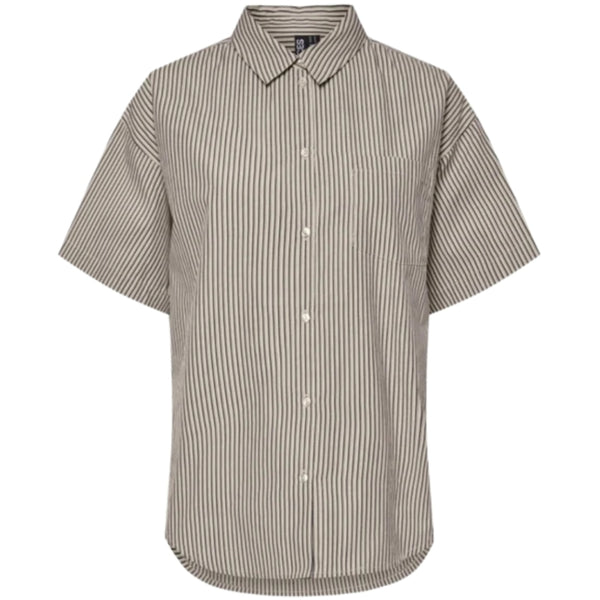 PIECES PIECES DAMSKJOL PCFEMME Shirt Birch Stripes Delicioso