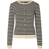PIECES PIECES DAM CARDIGAN PCNORA Cardigan Birch Stripes black