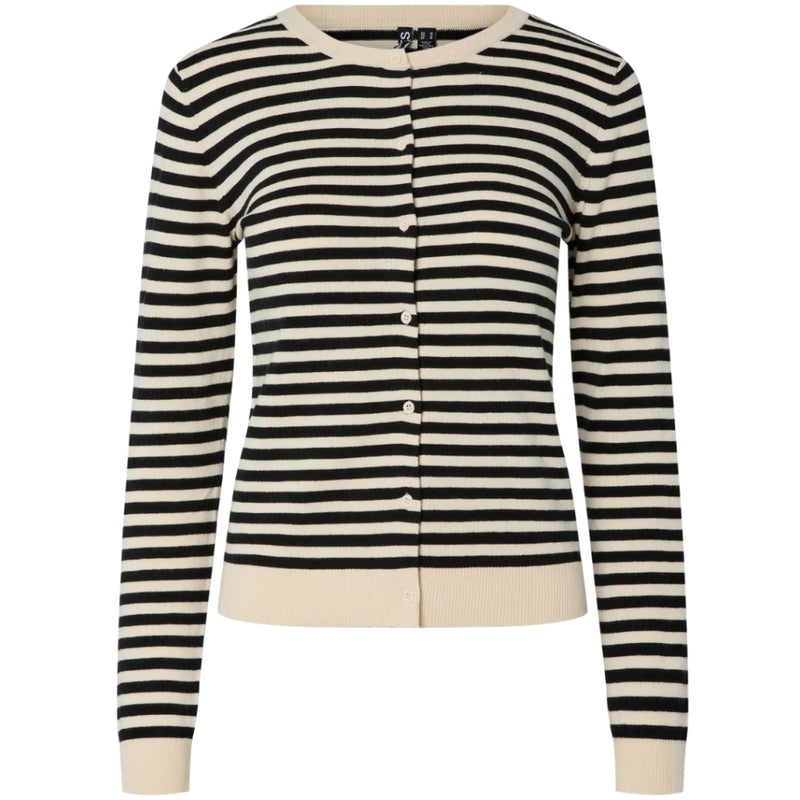 PIECES PIECES DAM CARDIGAN PCNORA Cardigan Birch Stripes black