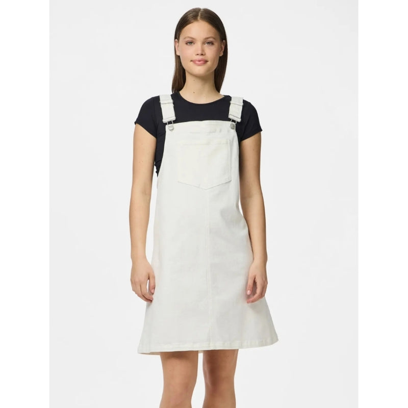 PIECES PIECES DAM DENIMKLÄNNING PCMONICA Dress Bright White