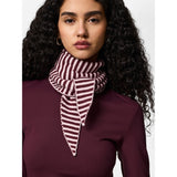 PIECES PIECES DAM Halsduk PCKOMMA Scarf Tawny Port Pink A Boo