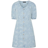 PIECES PIECES DAM JEANSKLÄNNING PCFELINE Dress Light Blue Denim