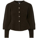 PIECES PIECES DAM KARDIGAN PCANNIE Cardigan Delicioso Silver Bottons
