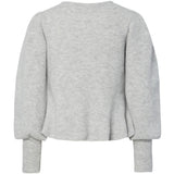 PIECES PIECES DAM KARDIGAN PCANNIE Cardigan Light Grey Melange Silver Buttons