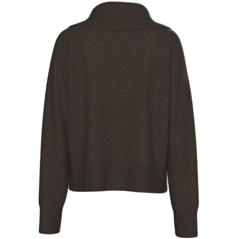 PIECES PIECES DAM KARDIGAN PCMALOU Cardigan Hot Fudge Melange