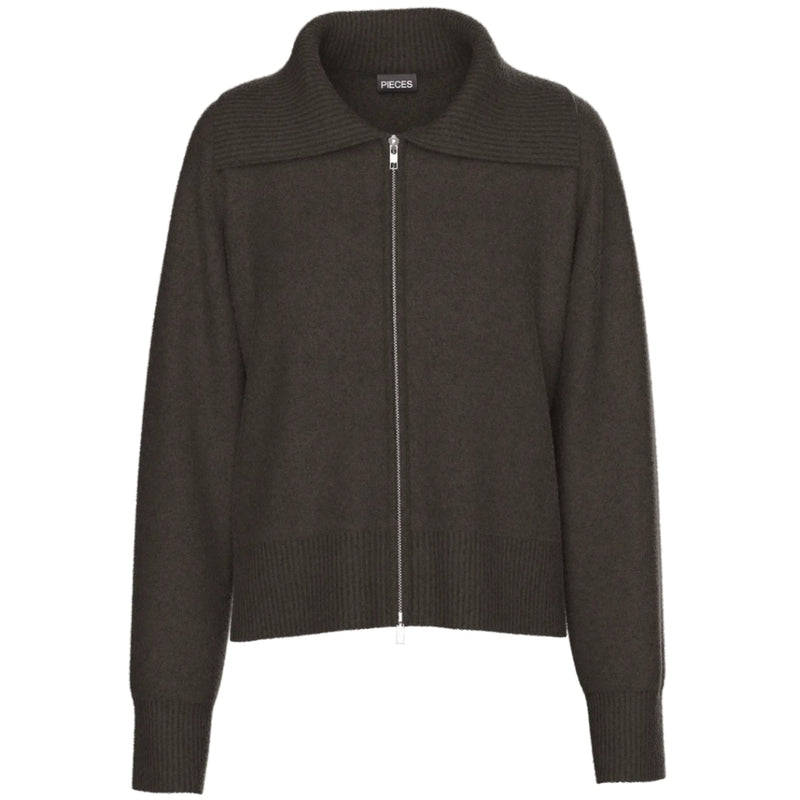 PIECES PIECES DAM KARDIGAN PCMALOU Cardigan Hot Fudge Melange