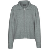 PIECES PIECES DAM KARDIGAN PCMALOU Cardigan Medium grey melange