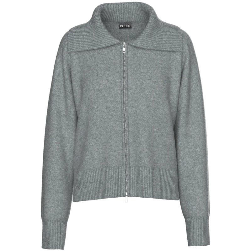 PIECES PIECES DAM KARDIGAN PCMALOU Cardigan Medium grey melange