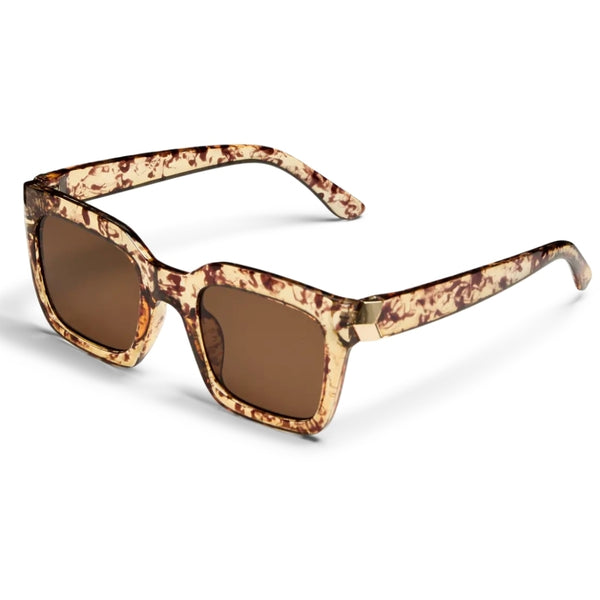 PIECES PIECES DAM SOLGLASÖGON PCBALLA Sunglasses Brown Sugar Turtle
