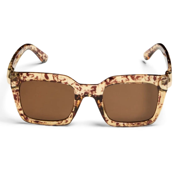 PIECES PIECES DAM SOLGLASÖGON PCBALLA Sunglasses Brown Sugar Turtle