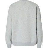 PIECES PIECES DAM SWEATSHIRT PCFORNIA Sweatshirt Light Grey Melange Rhubarb Cherry