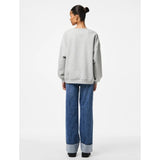 PIECES PIECES DAM SWEATSHIRT PCFORNIA Sweatshirt Light Grey Melange Rhubarb Cherry
