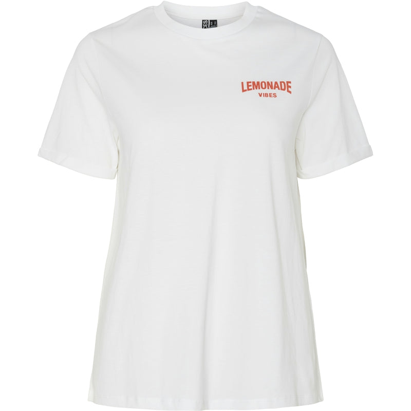 PIECES PIECES DAM T-SHIRT PCFIB T-shirt Bright White Lemonade