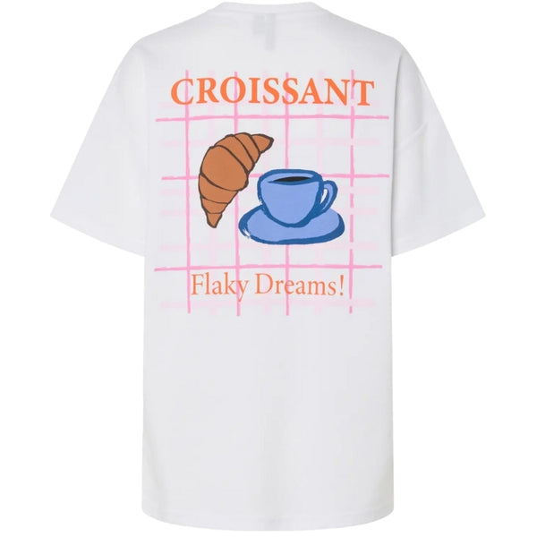 PIECES PIECES DAM T-SHIRT PCJELMA T-shirt Bright White Croissant