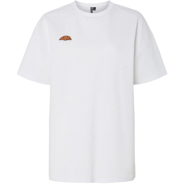 PIECES PIECES DAM T-SHIRT PCJELMA T-shirt Bright White Croissant