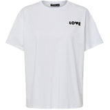 PIECES PIECES DAM T-SHIRT PCJINDLE T-shirt Bright White Black Love