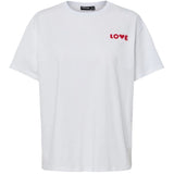 PIECES PIECES DAM T-SHIRT PCJINDLE T-shirt Bright White Love